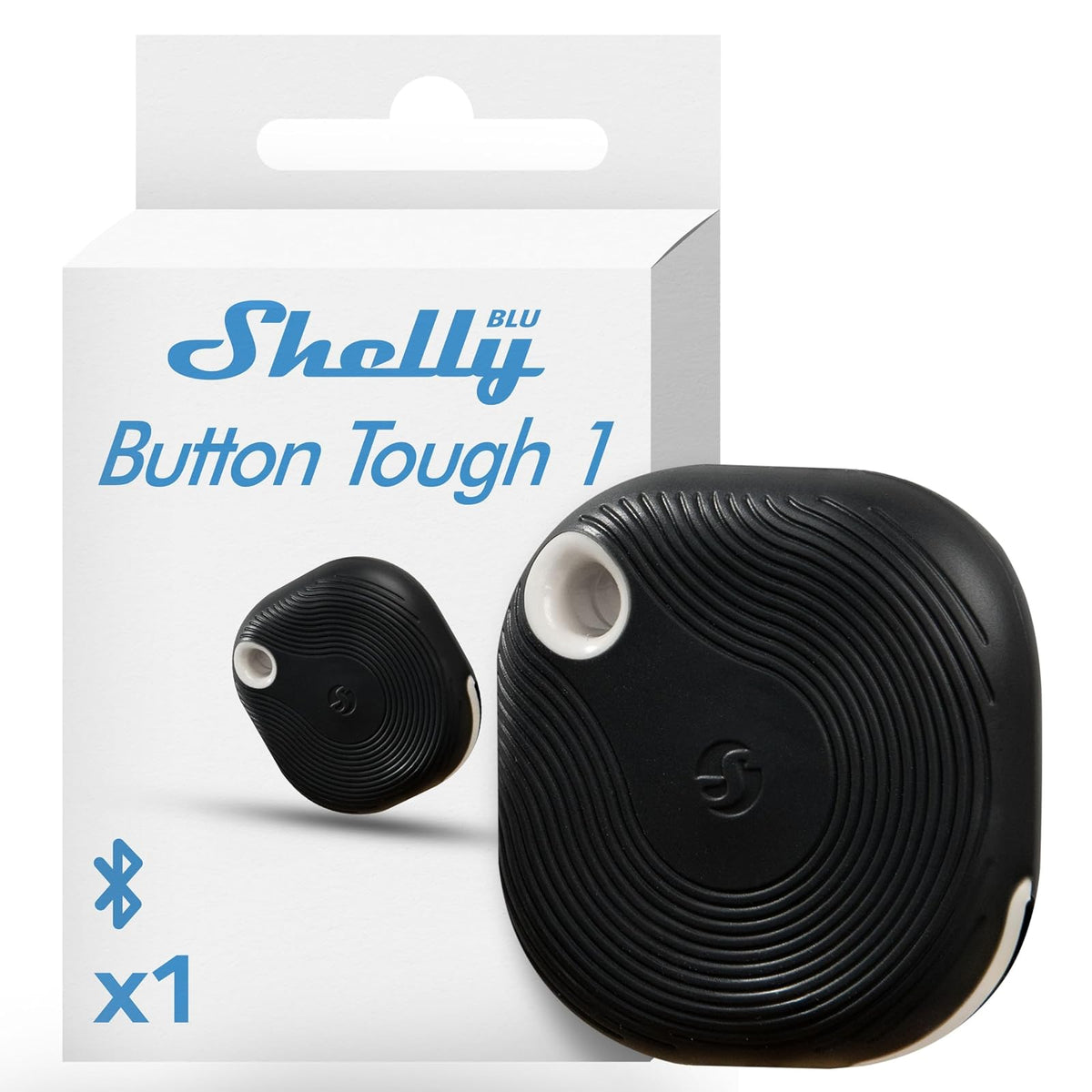 Shelly Blu Button Tough1 Botón Inteligente Bluetooth para Domótica - Negro