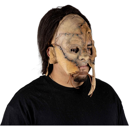 REV Máscara Látex Nicotero Leatherface, Licencia Oficial The Texas Chain Saw Massacre, Máscara Facial Unitalla, Disfraz Realista de Halloween, Cosplay y Fiestas