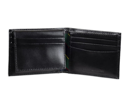 Tommy Hilfiger - portafolios de piel auténtica para hombre con ventana de identificación y múltiples ranuras para tarjetas