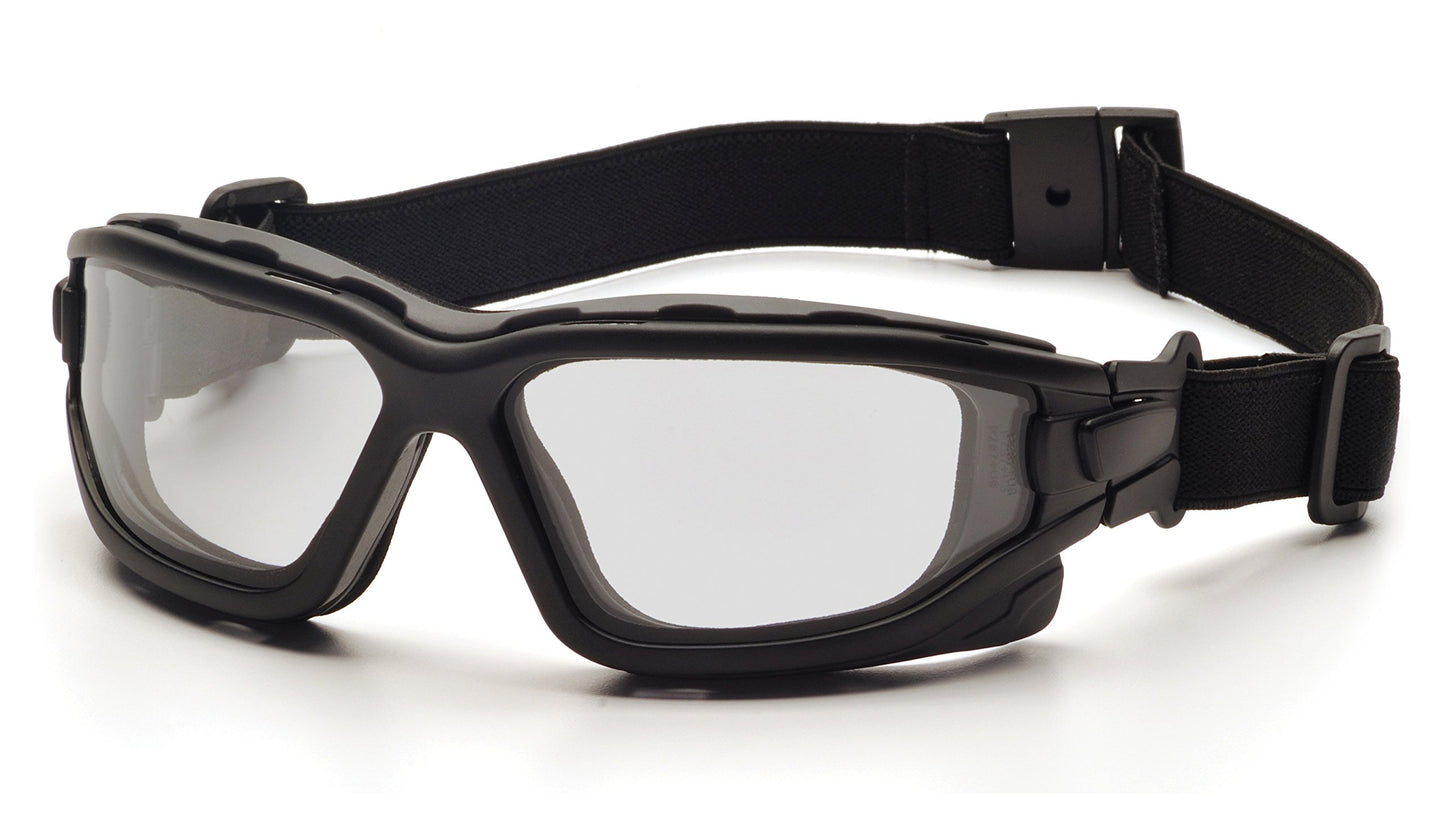 Pyramex I-Force Sporty Dual Panel Anteojos con antiempañante, Lentes antinieble Transparentes (Clear Anti-Fog Lens)