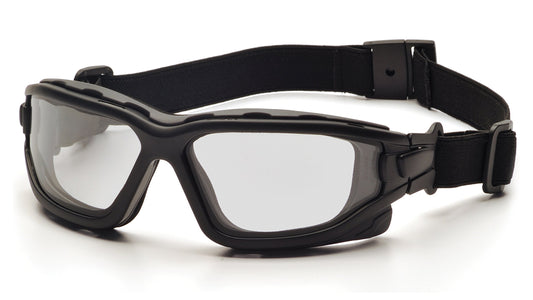 Pyramex I-Force Sporty Dual Panel Anteojos con antiempañante, Lentes antinieble Transparentes (Clear Anti-Fog Lens)
