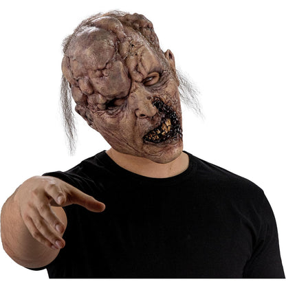 Ghoulish Productions Máscara De Látex Tumoral Deceased, Accesorio Látex Cosplay Zombie Enfermo, Disfraz Aterrador para Halloween y Fiestas Temáticas, Cosplay Zombi Tumor, Diseño Artesanal