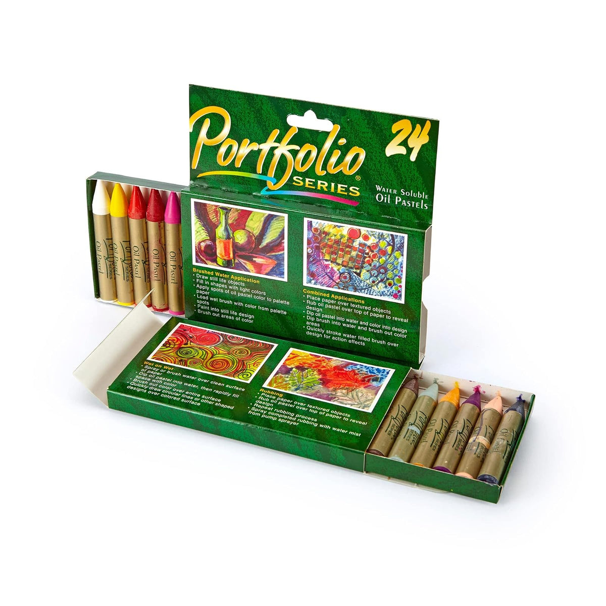 Crayola PortFolio Series Water-Soluble Oil Pastels 24-Color Set (52-3624)