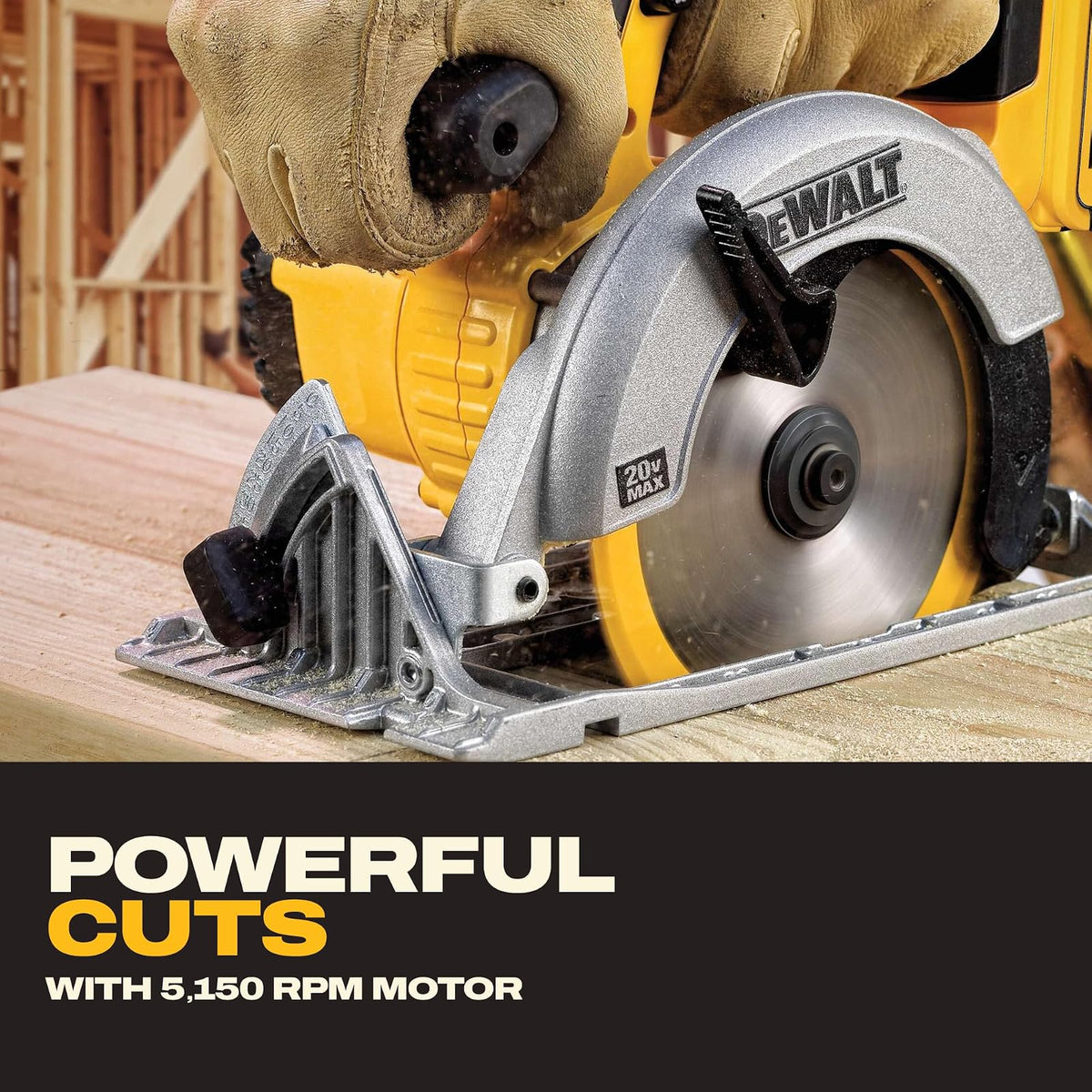 DEWALT Sierra Circular 6-1/2 Pulgadas 20V MAX* (Solo herramienta) DCS391B