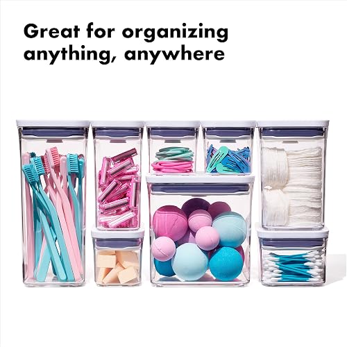 OXO Good Grips Juego de recipientes, Juego de 3 piezas Blanco, Container Set, 1