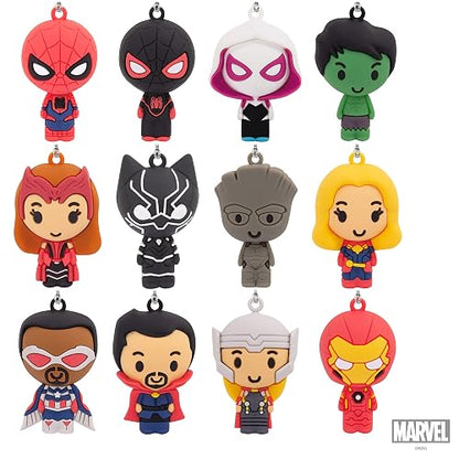 Hallmark Marvel - Juego de árbol de Navidad en Miniatura con 12 Mini Adornos, plástico