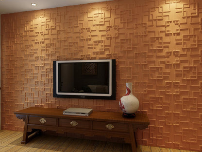 Contempo Living 3D-Rex Panel 3D de Pared, 27 pies cuadrados (2.5 metros cuadrados), Blanco