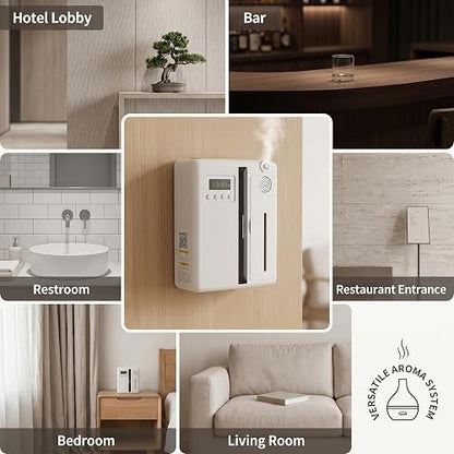 Máquina de Aromaterapia Inteligente | Aromatizantes Silencioso con Nebulización para Hogar, Hotel y SPA