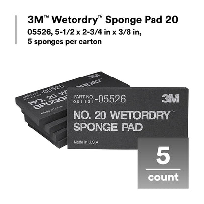 3M Respaldo Suave Para Lija Microfina Automotriz | 1 almohadilla, flexible, de larga duración, esponja automotriz, color negro