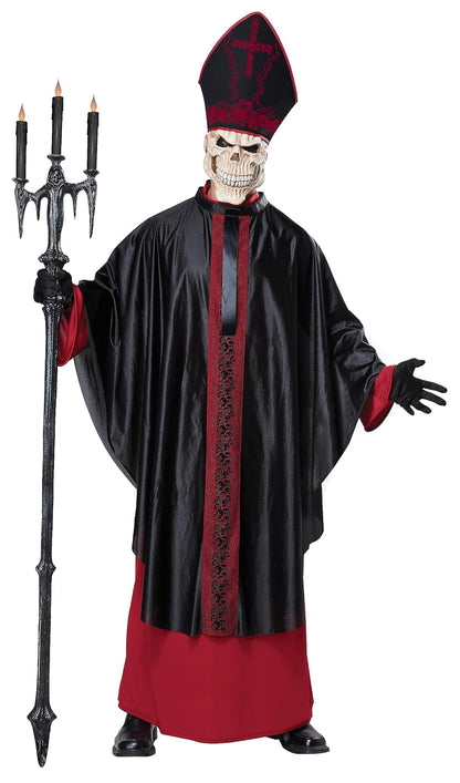 Men's Black Mass Bishop Costume