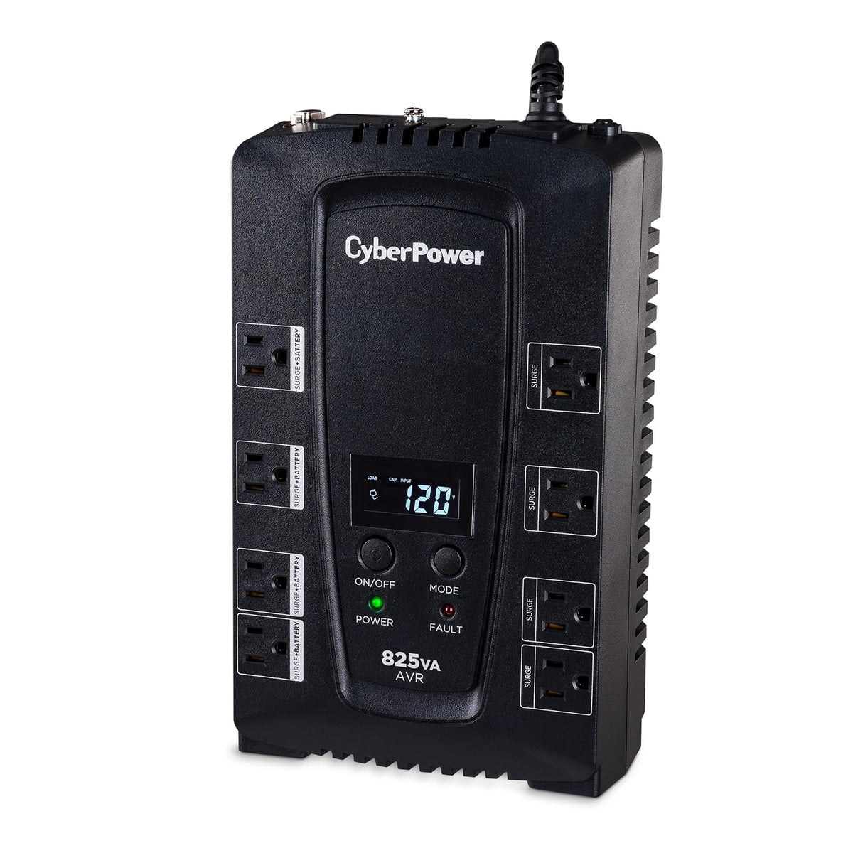 CyberPower CP825AVRLCD Intelligent LCD UPS 825VA 450W AVR Compact