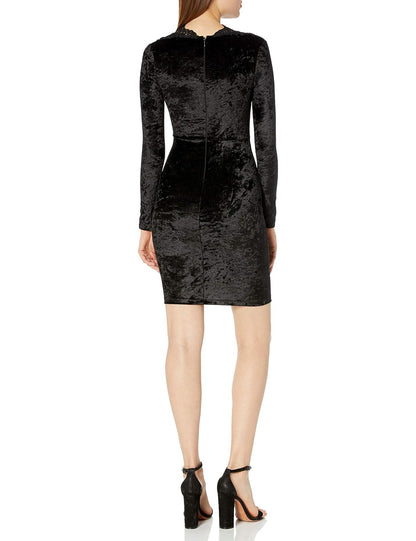French Connection Eddie Velvet Jersey Vestido Vestido para Mujer