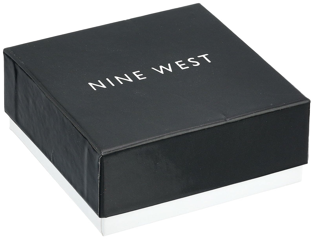 Nine West - Pulsera elástica con Borla para Mujer, Color Plateado