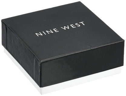 Nine West - Pulsera elástica con Borla para Mujer, Color Plateado