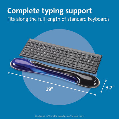 Kensington Reposamuñecas para Teclado de Gel Duo Kensington Azul, 1 Pieza. P5113