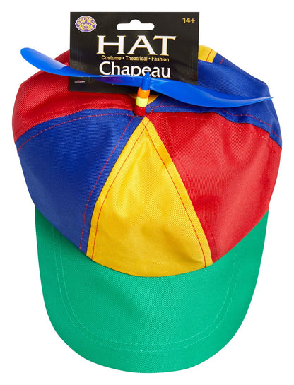 Forum Novelties unisex adult Classic Propeller Hat Costume Headwear, Multi, One Size US