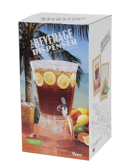 CreativeWare - Dispensador de Bebidas, Transparente, 1.5-Gallon, 1