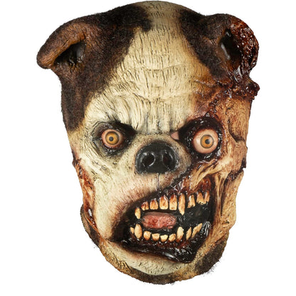 Ghoulish Productions Máscara Zombie Pug de Látex – Perro Zombi Realista con Ojos Desorbitados, Mandíbula Deformada y Detalles Sangrientos – Creepy Animals Series para Halloween y Coleccionistas
