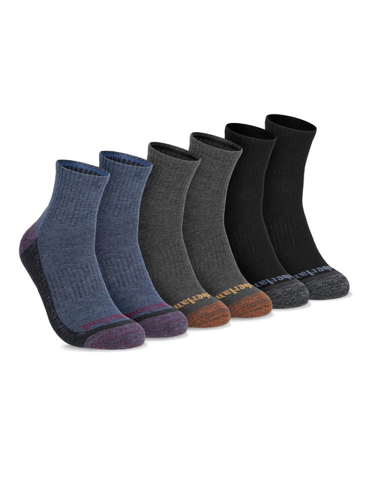 Timberland Socks, Comfort Quarter Socks, Arch Support, Padded Cushion, Moisture Control Calcetines Hombre