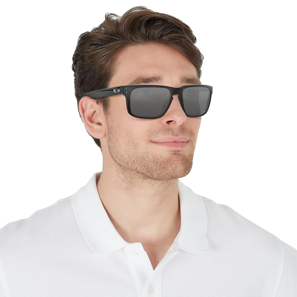 Oakley Holbrook Iridio Sport anteojos de sol, Matte Black/Positive Red Iridium, Talla unica