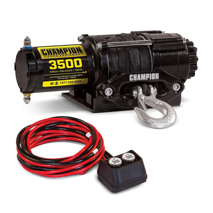 Champion Power Equipment-100428 Kit de cabrestante de Cuerda sintética ATV/UTV, 3500 Libras