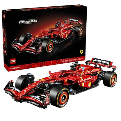 LEGO Technic Auto Ferrari SF-24 F1 Kit de Modelo para Adultos, construye tu Propio vehículo de Carreras, Set Ideal como Regalo para Aficionados a la Fórmula Uno 42207