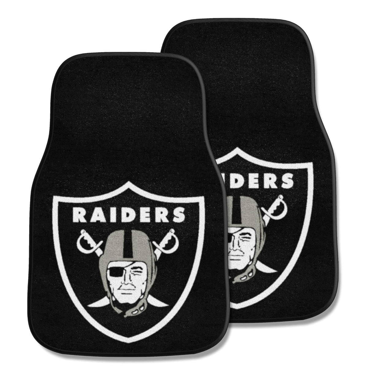 FANMATS NFL Las Vegas Raiders - Juego de Alfombrillas para Automóvil de 17 x 27 Pulgadas