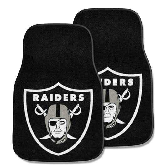 FANMATS NFL Las Vegas Raiders - Juego de Alfombrillas para Automóvil de 17 x 27 Pulgadas