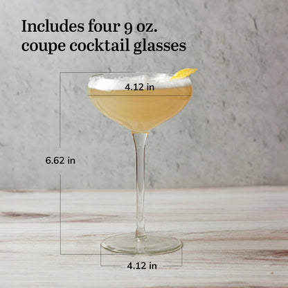 Libbey Signature Kentfield Coupe - Juego de 4 vasos de cóctel