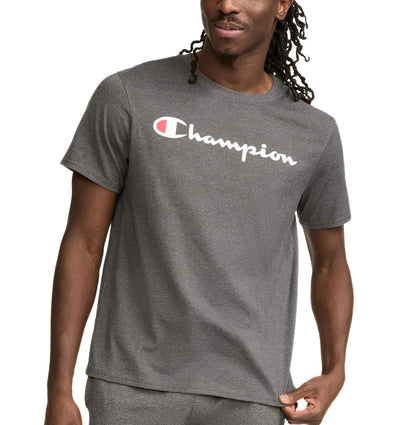 Champion LIFE Playera Cuello Redondo para Hombre - XL - Granite Heather-Y07718
