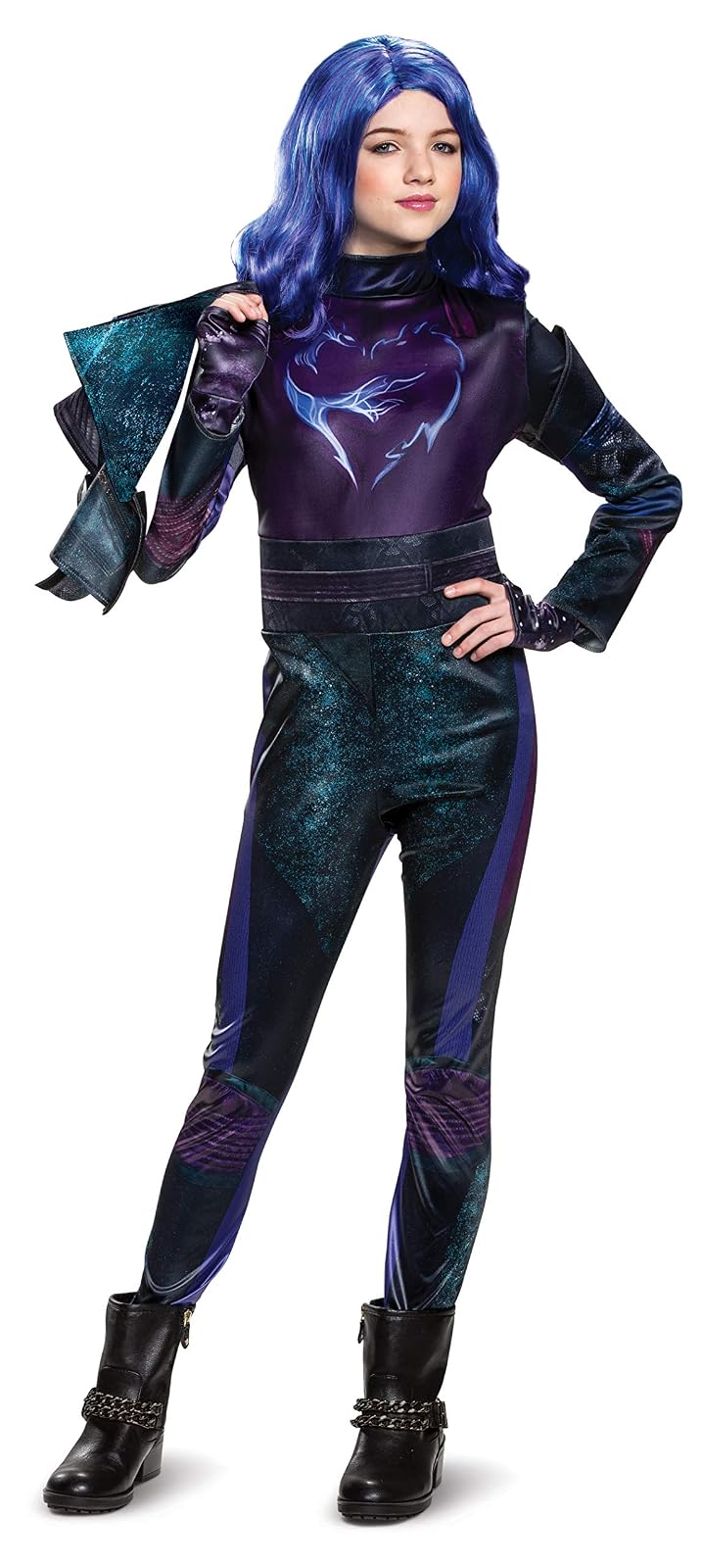 Disfraz de Descendants 3 Mal, con Licencia Oficial de Descendants 3 Disfraz para niñas, M (7-8)
