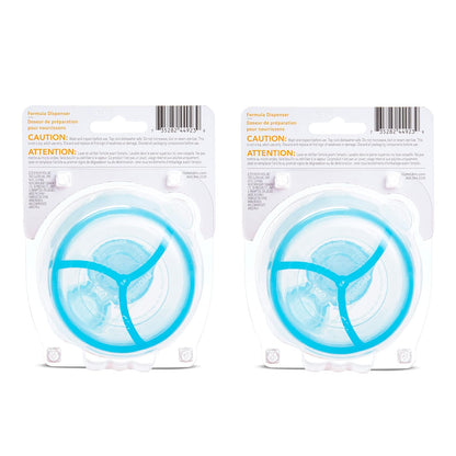Munchkin® - Dispensador de fórmula sin BPA, 3 secciones de 9 onzas, azul, paquete de 2
