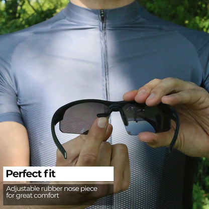 BBB BSG-59PH - anteojos Deportivas con Lentes Intercambiables para Ciclismo de montaña y Carretera