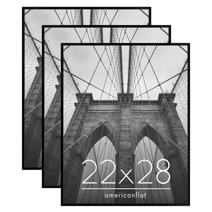 Americanflat Marco de Póster 24x36 Pulgadas Set de 3 - 55,88 x 71,12 cm (22 x 28 pulg.)