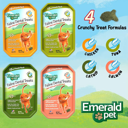 Emerald Pet, Premios Dentales de Salmón para Gato 11 oz