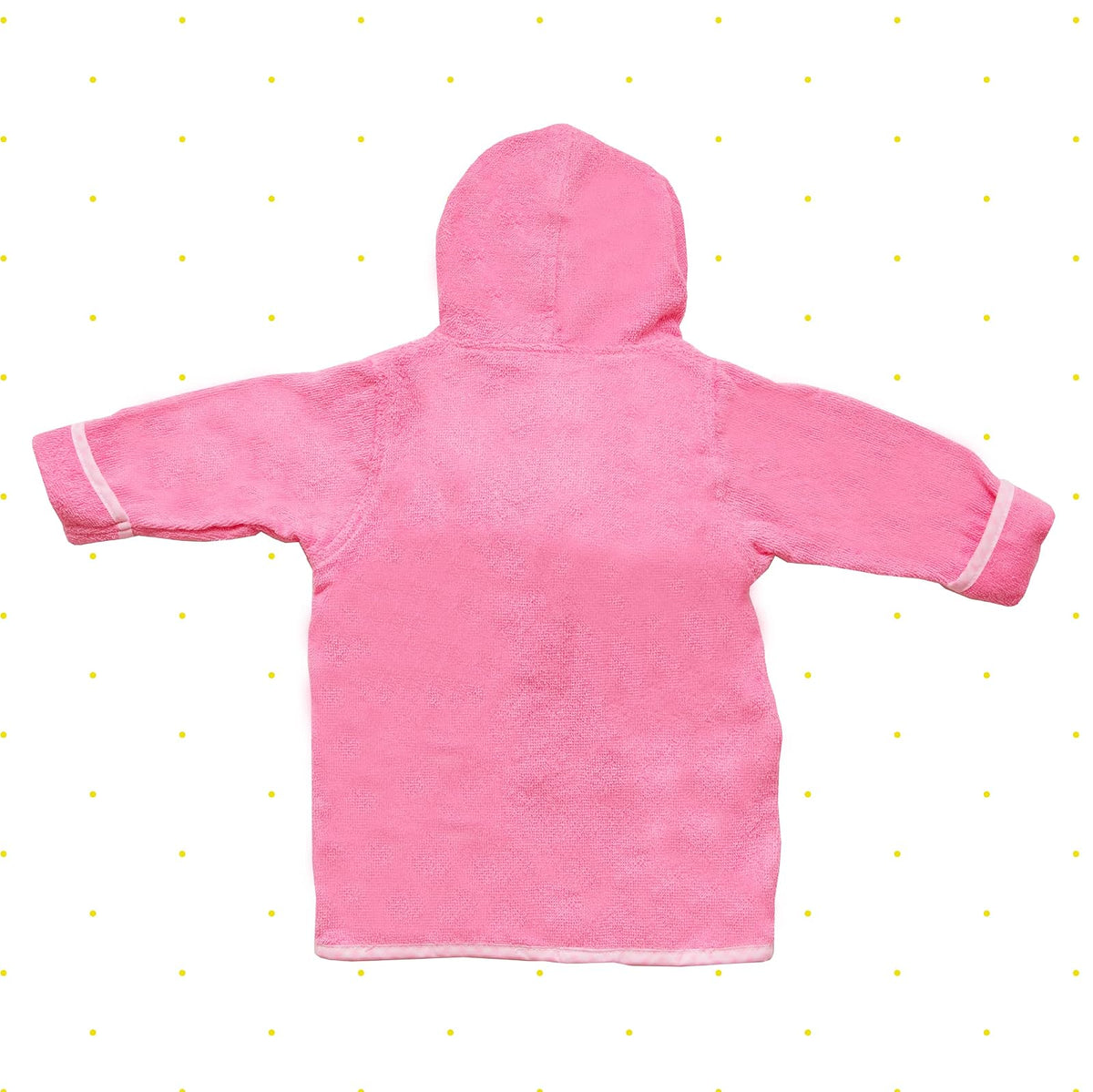 Spasilk Hooded Bathrobe with Booties for Newborn Boys and Girls, Soft Cotton Terry Bathrobe and 1 Pair of Cute Baby Shoes, Baby Essentials, Pink Butterfly