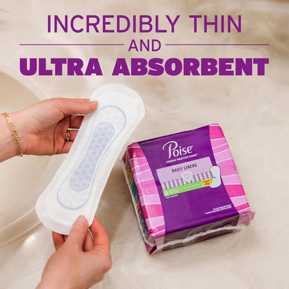 Poise Liner muy absorbente de luz, Longitud, 264 Count (Pack of 1)