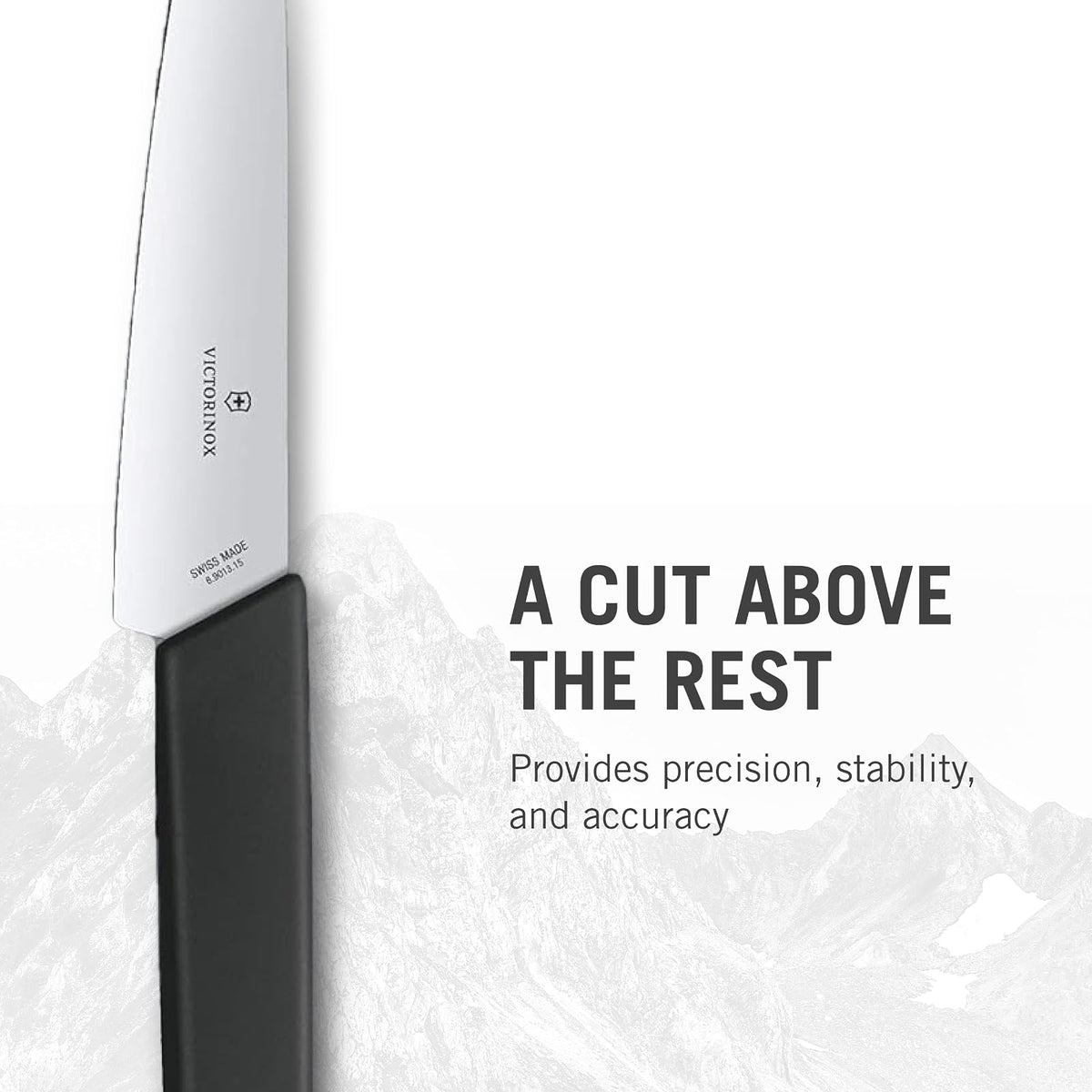 Victorinox 6.9013.15B Cuchillo Para Cocina, 15 cm, Negro