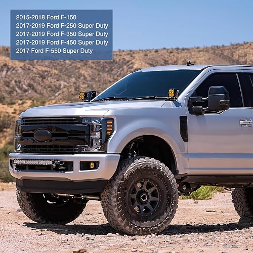 Nilight - Interruptor de señal de giro compatible con Ford 2015 2016 2017 2018 2019 F150 F-150 2017-2020 F-250 F-350 F-450 F-550 Super Duty Parabrisas Combinación Blinker