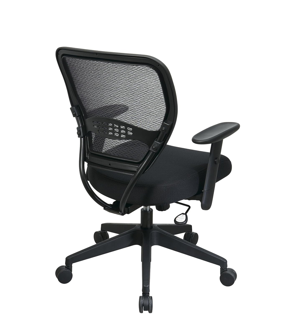 Space Air Grid Silla giratoria de Respaldo Medio, Color Negro, 20-1/2 x 19-1/2 x 42 h