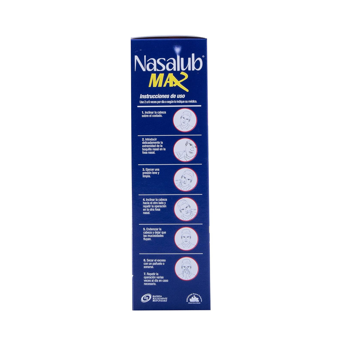 NASALUB MAX Spray de Agua de Mar, Humectación e higiene nasal efectiva para toda la familia, Frasco con 100ml
