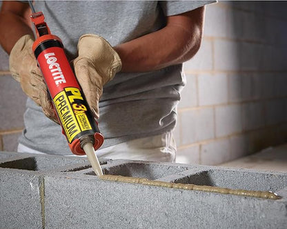 Loctite PL - calcomanía de construcción de poliuretano premium, pegamento versátil para madera, hormigón, piedra, metal y más, 10 onzas, cartucho, 1 paquete
