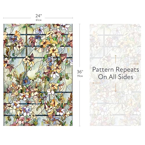 ARTSCAPE Trellis Window Film, 24" x 36", Multicolor