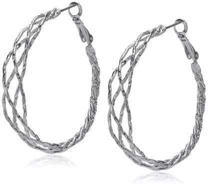 Guess Braided Hoop Earrings