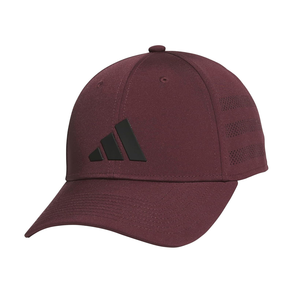adidas Gameday - Gorra de béisbol elástica para Hombre - Aurora Rubí Rojo - Negro - 4.0 - CH