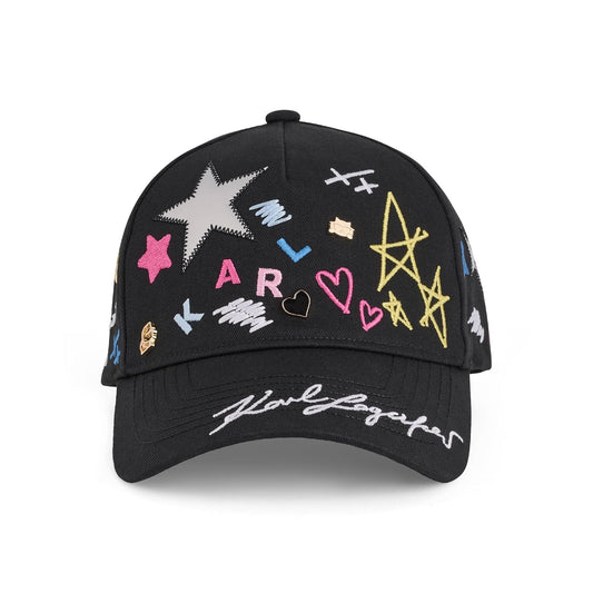 Karl Lagerfeld Hearts and Stars Baseball Cap Gorra de béisbol Mujer