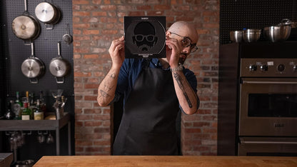 Babish Cookware - Salvamanteles de Hierro Fundido, 8 Pulgadas, Cara preestablecida