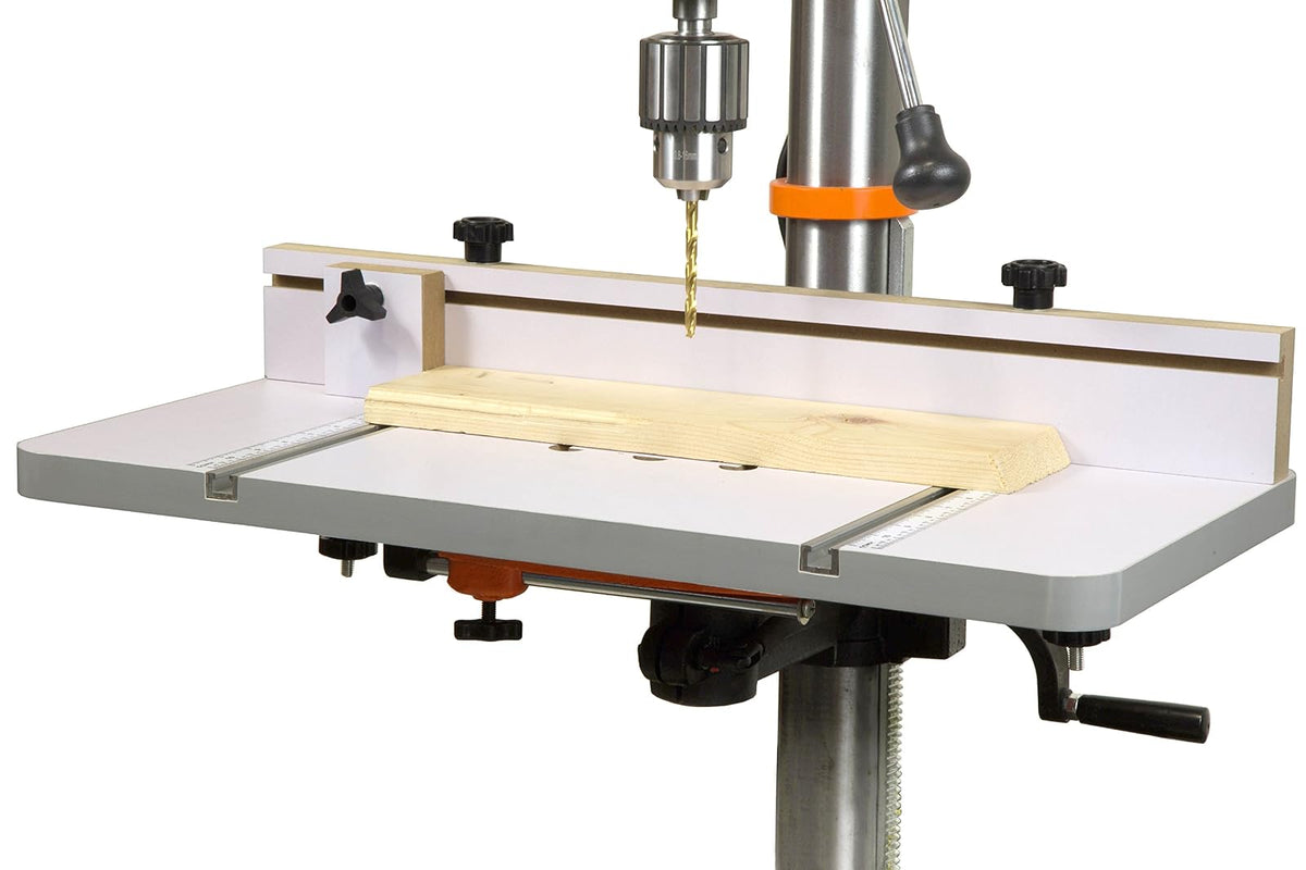 WEN DPA2412T 24" x 30,5 cm. Mesa de prensa con valla ajustable y bloque de parada - Mesa de prensa de taladro