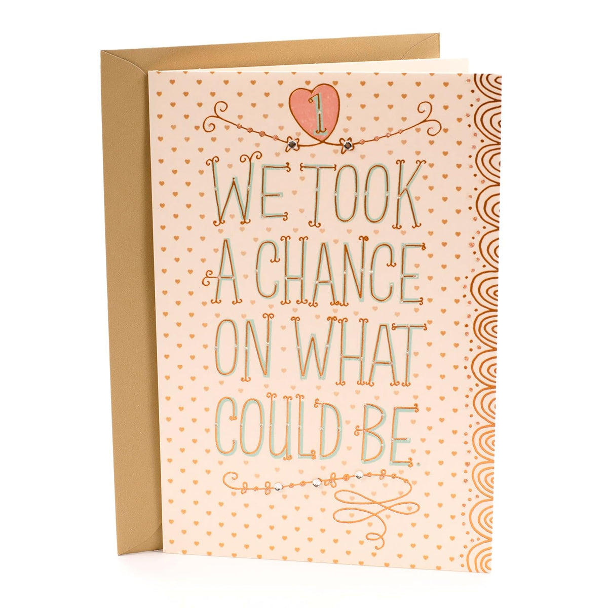 Hallmark First Anniversary Greeting Card (Chance on What Could Be)