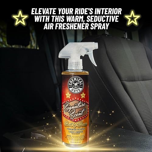 Chemical Guys Ambientador y Eliminador de Olores Premium Signature Scent, Olor a Éxito (ideal para automóviles, camiones, todoterrenos, caravanas, hogar, oficina y más) 473ml